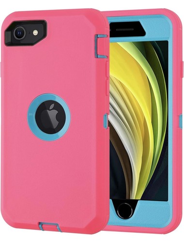 MXX iPhone 8 Plus/7 Plus Phone Case Pink/Blue Shockproof 3