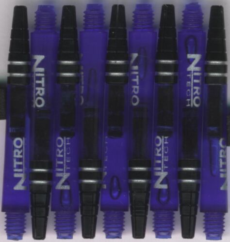 NitroTech Blue Medium Polcarbonate/Aluminum Top Dart Shafts: 1 set of 3