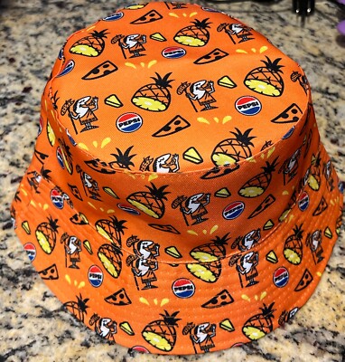 2024 Edition Little Caesars Pepsi Pineapple Reversible Bucket Hat PROMOTION