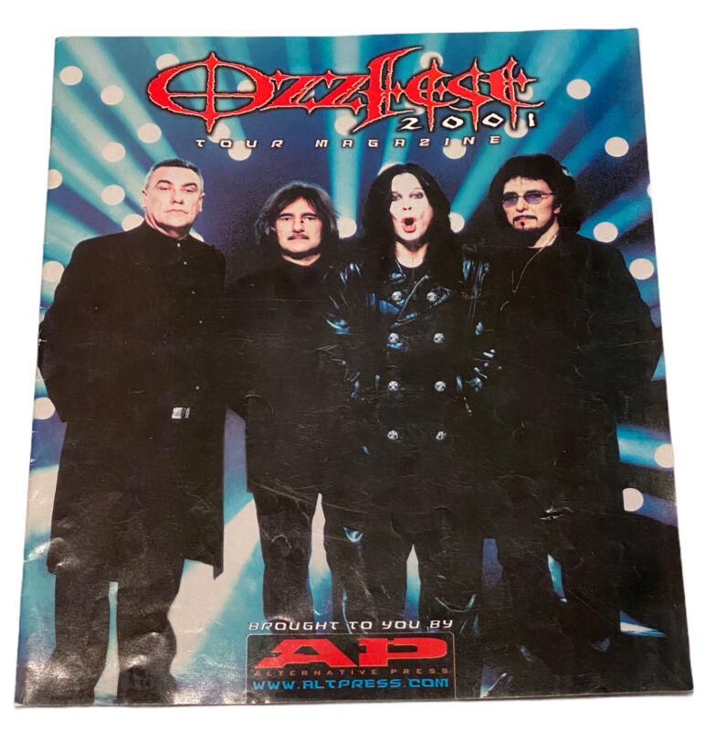 Ozzfest 2001 Tour Magazine Ozzy Black Sabbath Marilyn Manson Linkin Park BLS