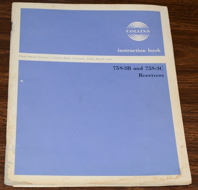 その他 75S-3B and 75S-3C Instruction Book Collins 75S-3B 75S-3C Instruction manual: w/ 36