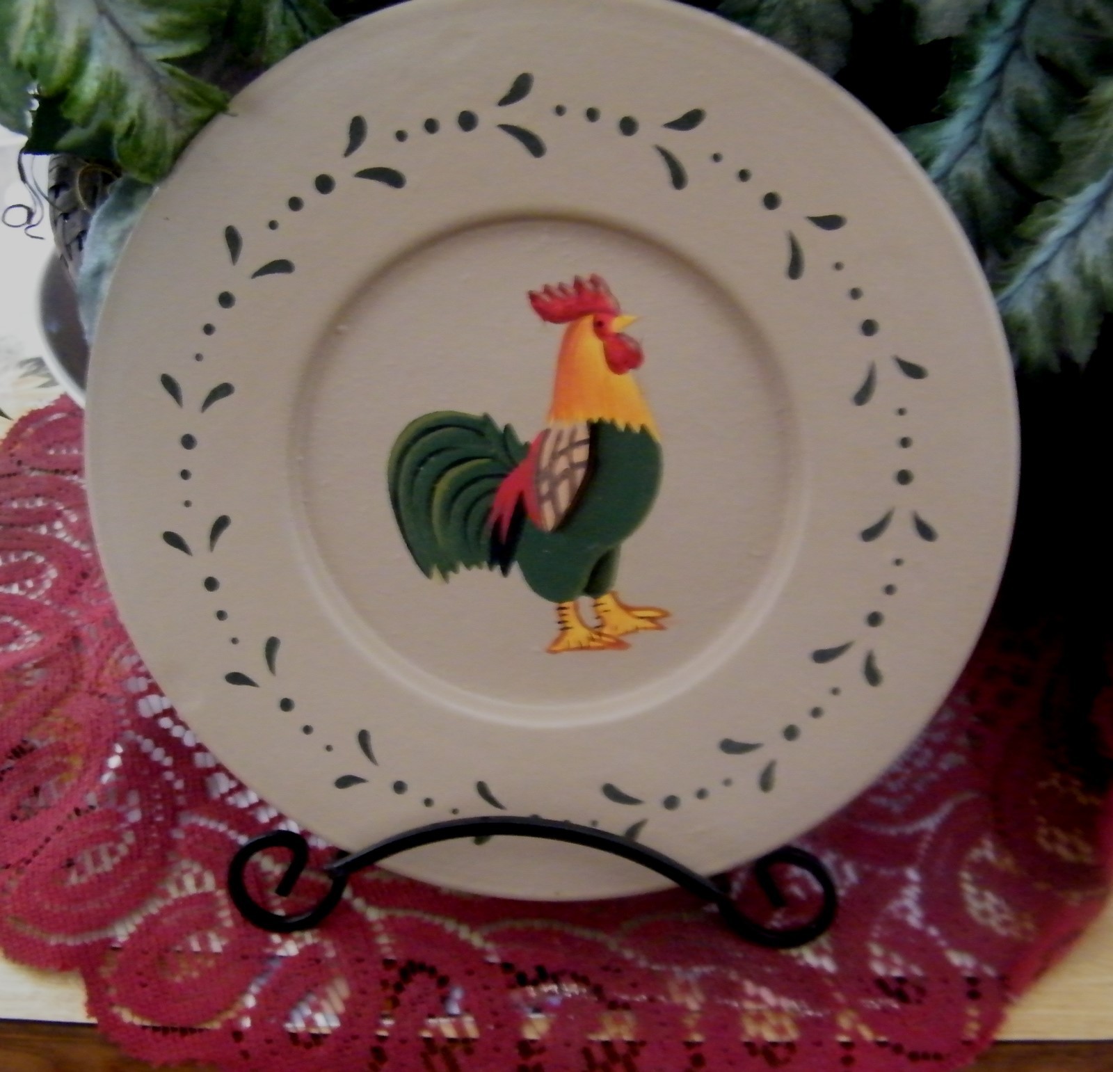 Metal Easel plate stand decorative plates display 6-8 in