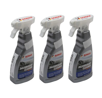 Sonax Dashboard Cleaner Matte Finish Set (3 x 500m Spray Bottles) Made Germany