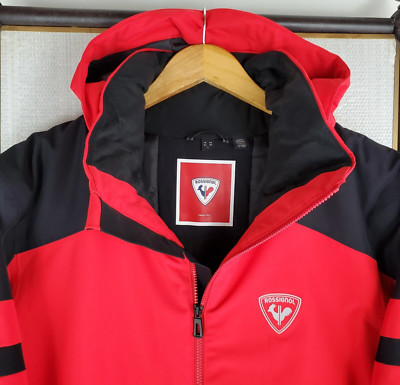 NEW $300 ROSSIGNOL Mens Size XL Insulated 20K Waterproof Red Winter Jacket Hood