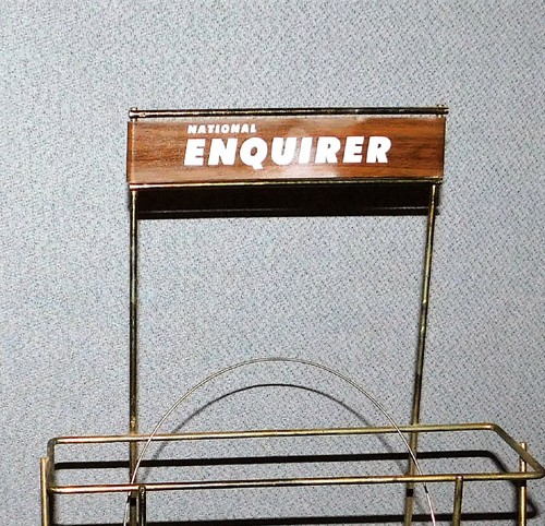 National Enquirer Vintage 3-level Newspaper-Magazine Rack 39