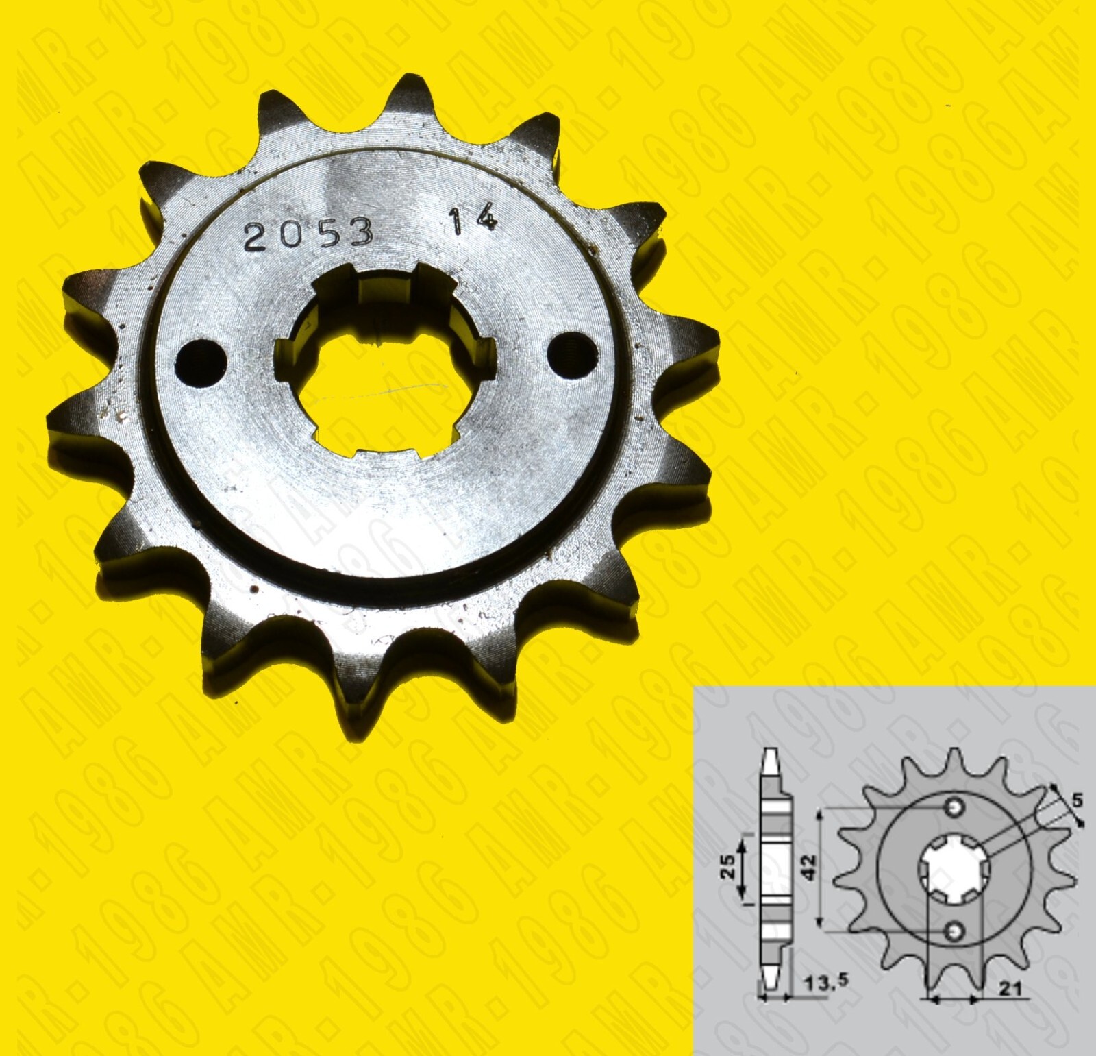 PIGNONE  IN ACCIAIO DENTI  15 PER DUCATI PANTAH 600 - CAGIVA    #530   PBR 494