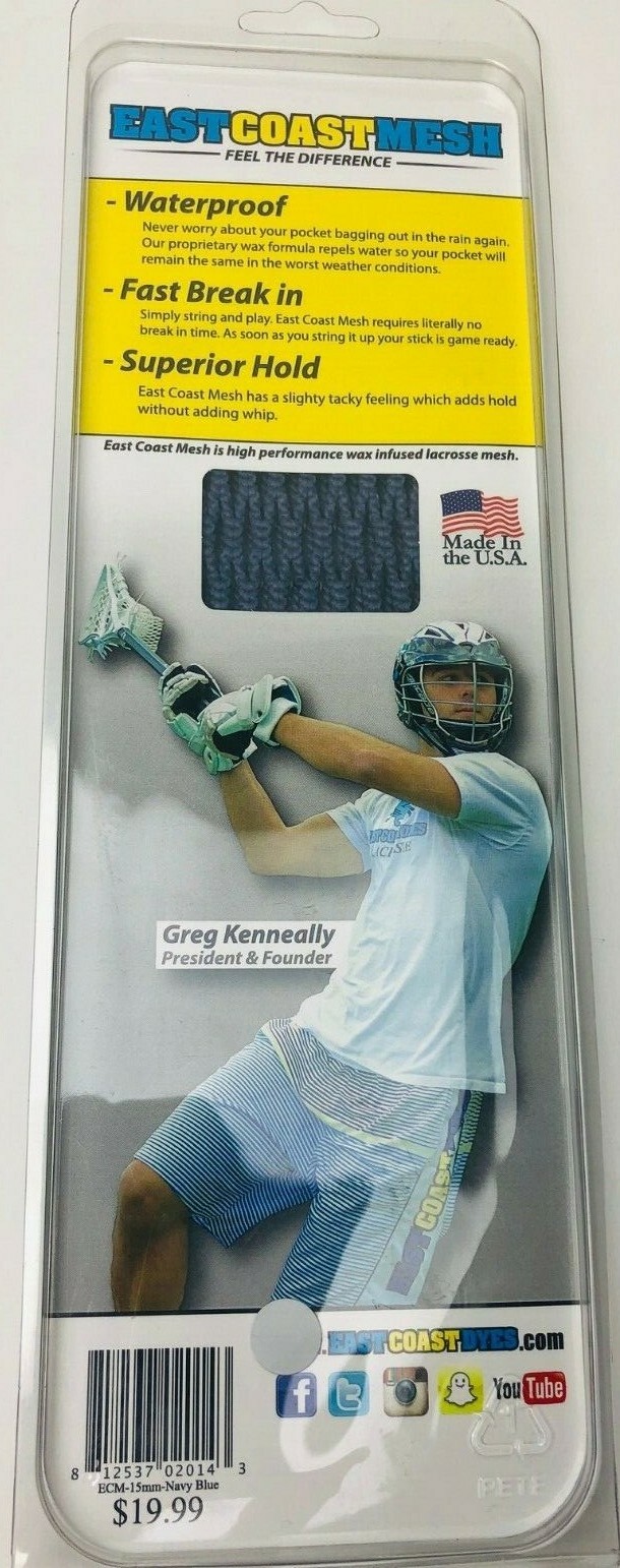 EAST COAST MESH Semi Soft Wax Mesh 15mm Navy Blue