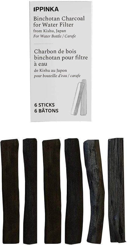 Binchotan Charcoal - Water Purifying Stick for Great-Tasting Water from Kishu, J