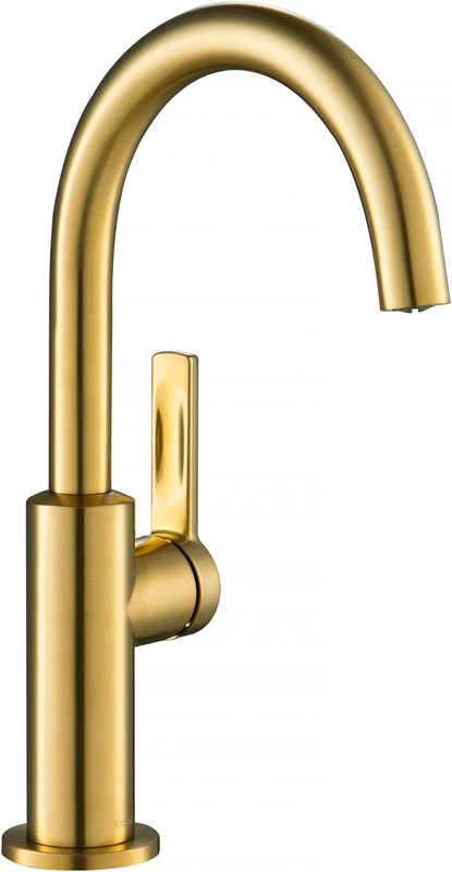 KPF-2822BB Oletto Single Handle Kitchen Bar Faucet, 12 Inch, Brushed Bronze