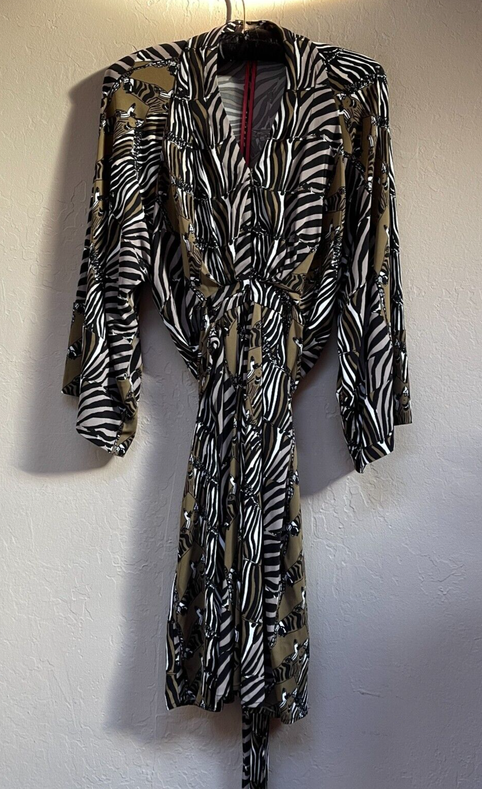 【Issa LONDON】BANANA REPUBLIC　 袖広ZEBRA柄 2 Banana Republic Size 4 Issa London Zebra Print Kimono Dress