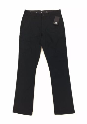 НОВИНКА Мужские брюки Converse All Star Coaches Chino Flat Front, черные 10009101-001 NWT