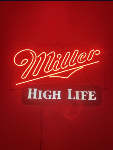 Vintage Miller High Life Neon Sign | Miller High Life Light Vintage Miller High Life Neon Sign | Miller High Life Light