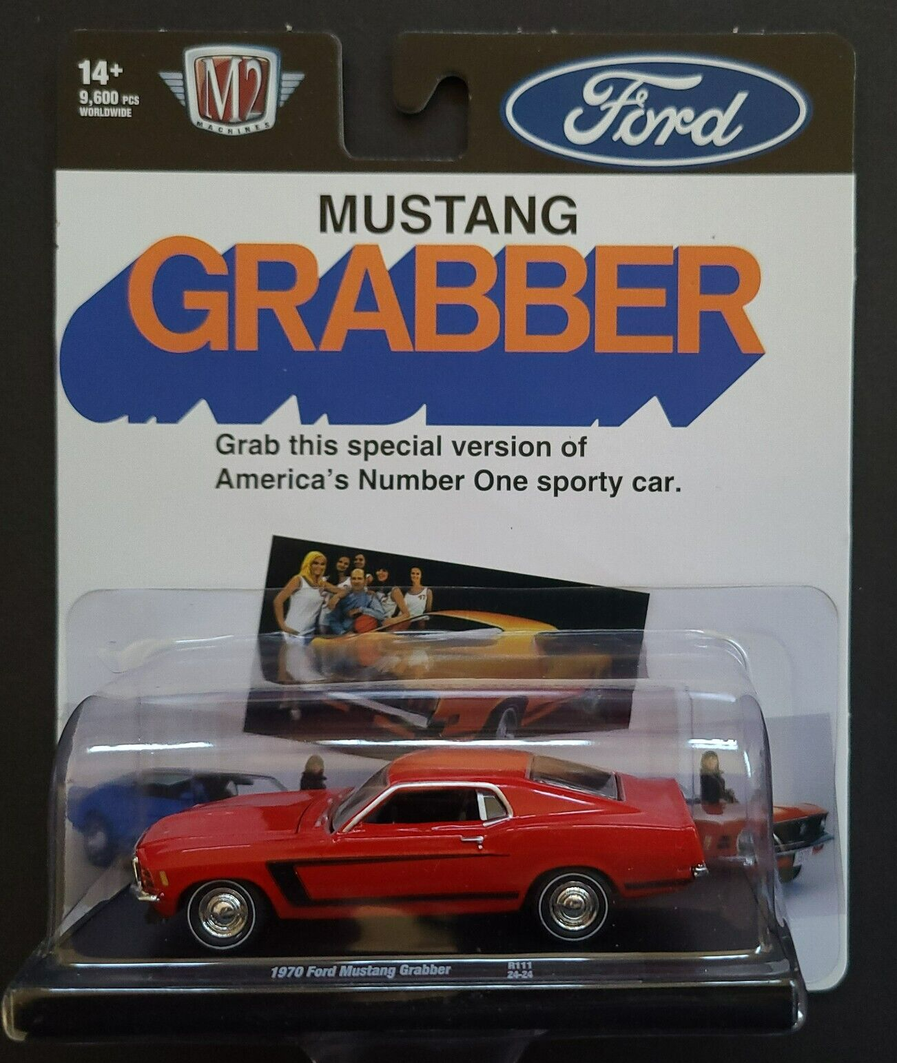 M2マシーン ウォルマート限定　1970 フォード・マスタング 428 SCJ 1970 Ford Mustang 428 SCJ Green Diecast Model Car | M2 Machines
