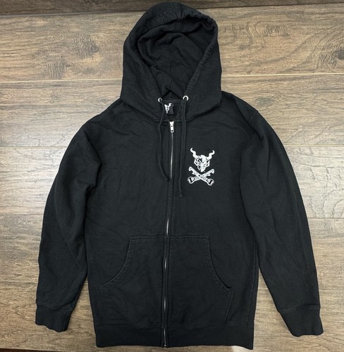 Stone Brewing Hoodie Mens Medium Black Fleece Graphic Full