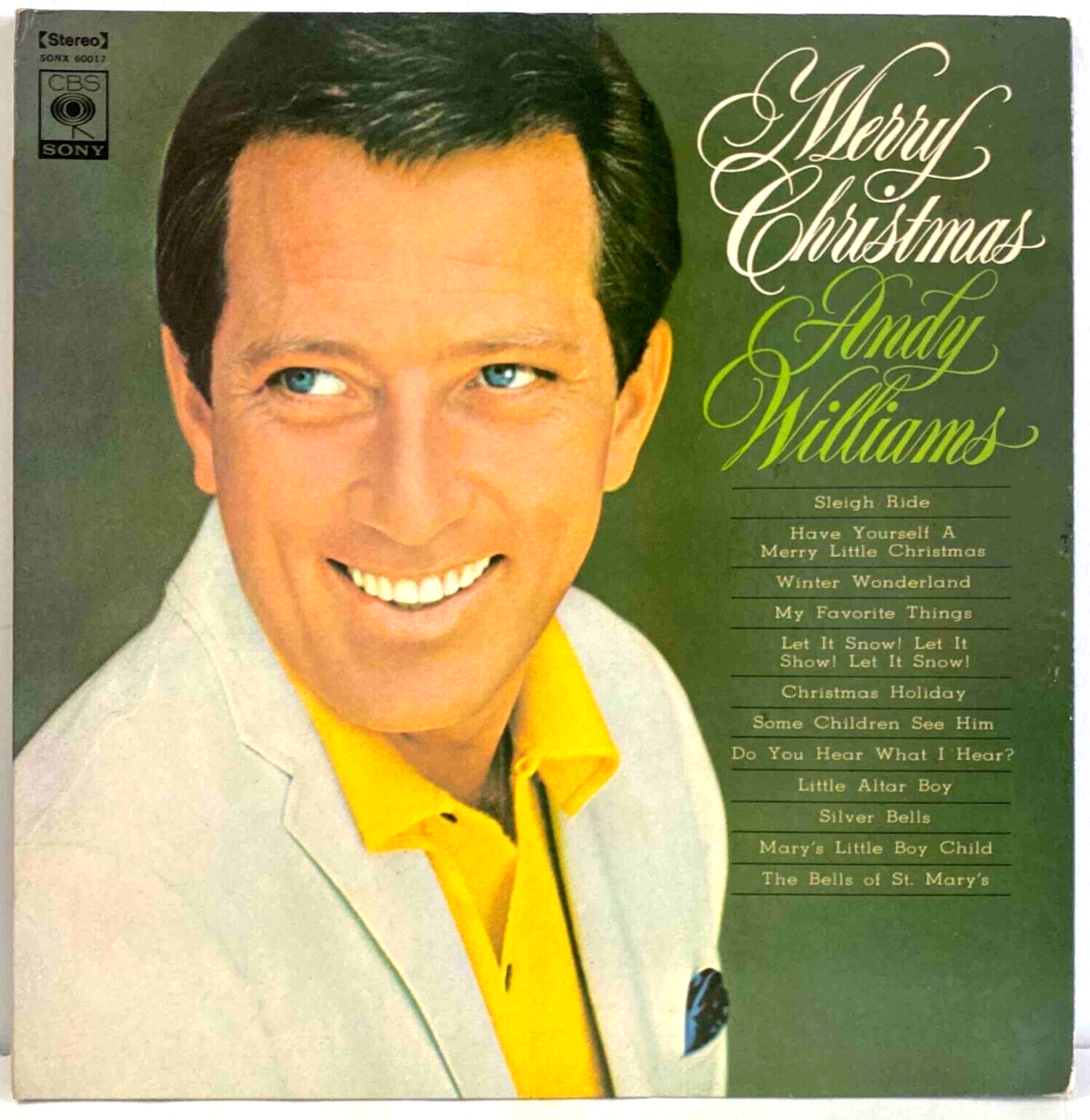 Andy Williams - Merry Christmas - Japan Vinyl - SONX-60017 Andy Williams - Merry Christmas - Japan Vinyl - SONX-60017