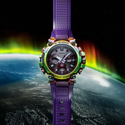 Pre-owned Casio G-shock Mtg-b3000 Aurora Rainbow Limited Edition Watch - Brand