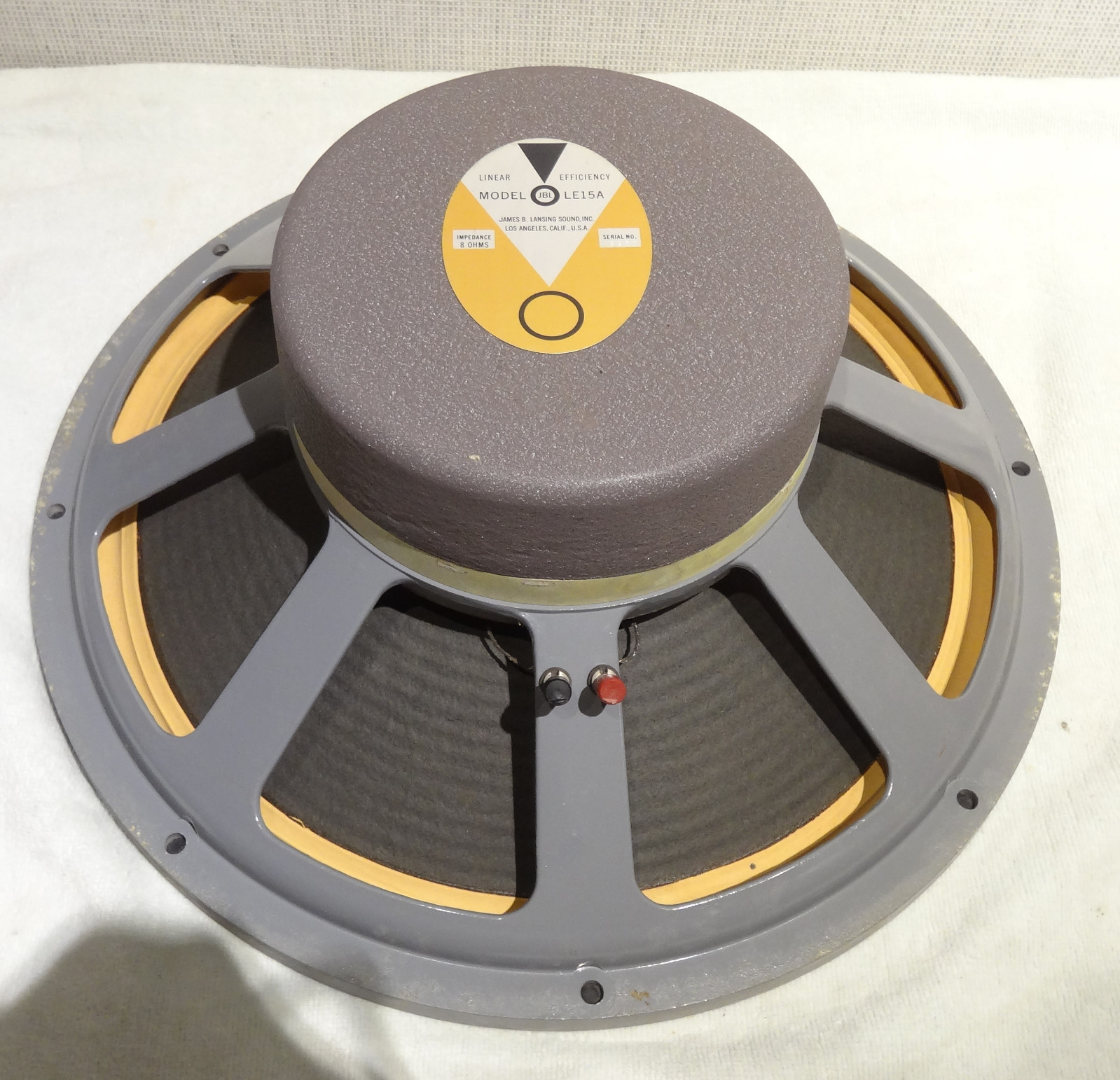 2 JBL LE15A 15 inches woofer for 375 075 system Alnico magnet