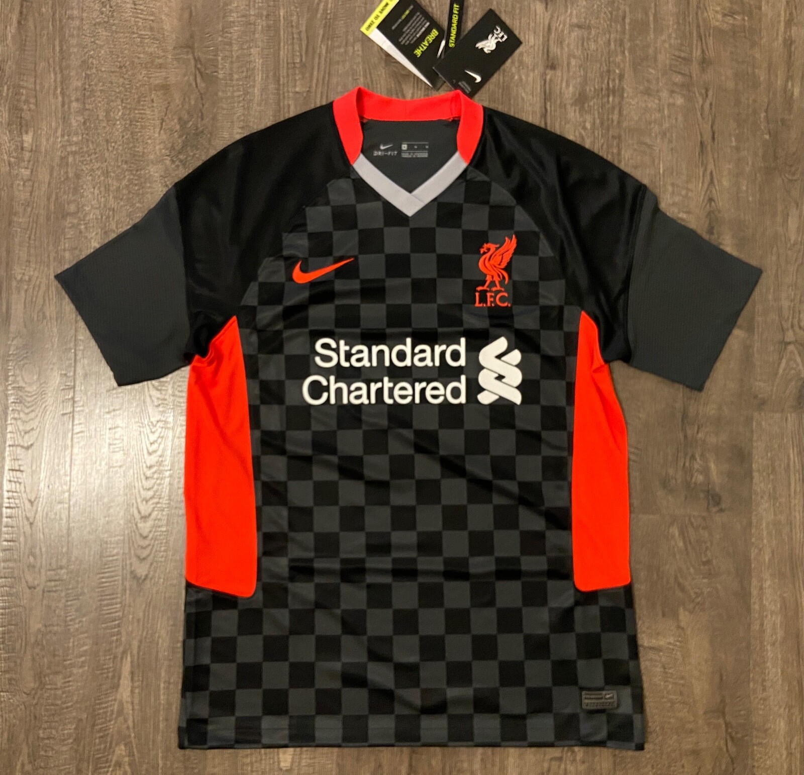 トップス NIKE LFC M NK DF STAD JSY SS 3R SPACE Nike Liverpool 23/24 Womens Dri-Fit Stadium SS Third Shirt