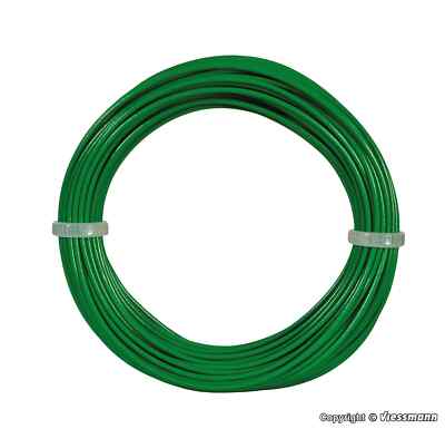 VIESSMANN 6866 Electric Wire Green 0.14 mm2 Roll Of 10m