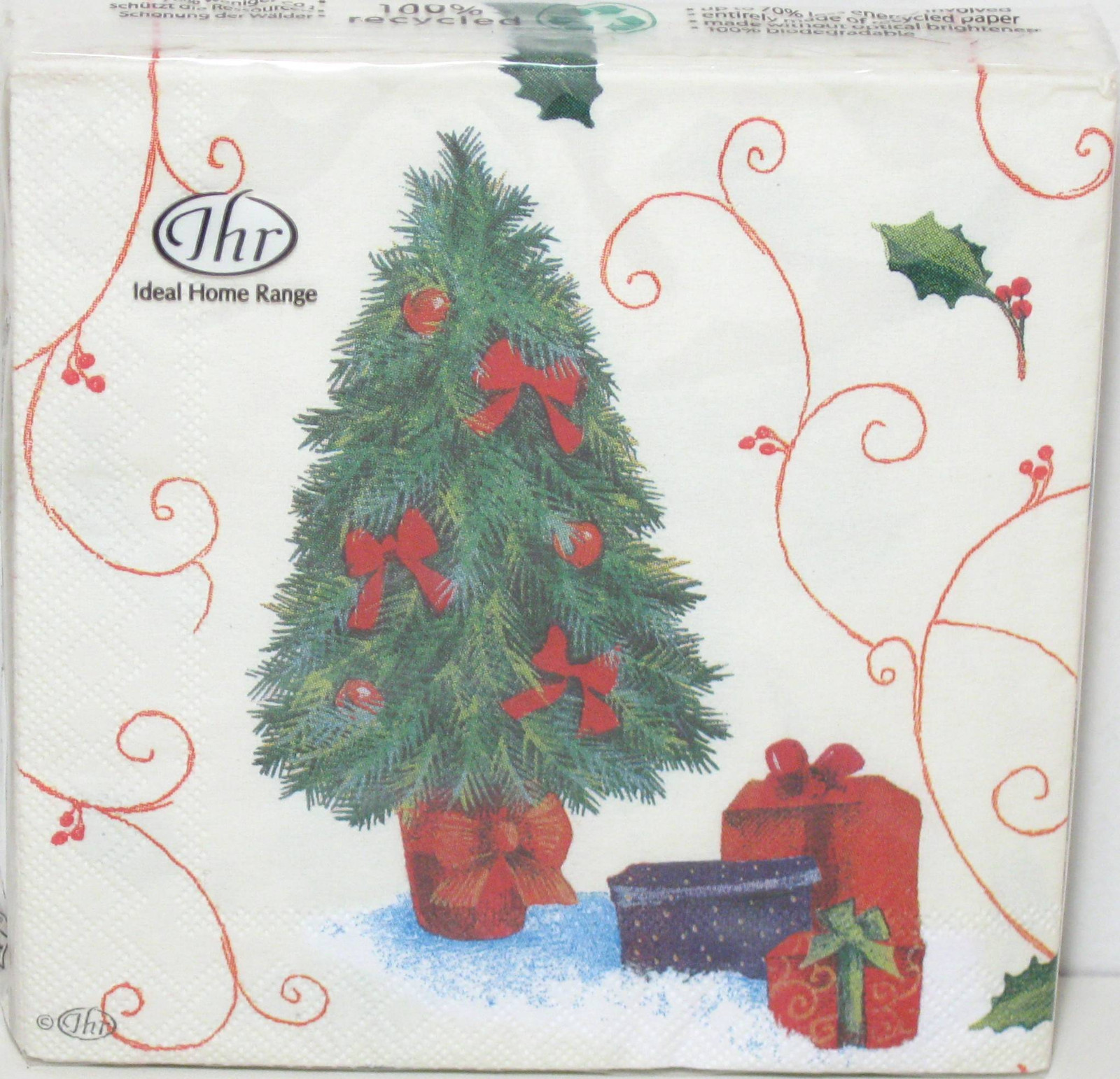 40 Happy Snowman 3ply Paper Cocktail Napkins Ideal Home Range New in Pack