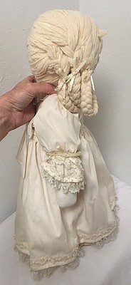 Vintage Cloth Doll Embroidered Face 20