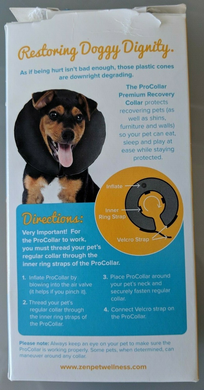 ZenPet Pro Collar, X-Small, Black