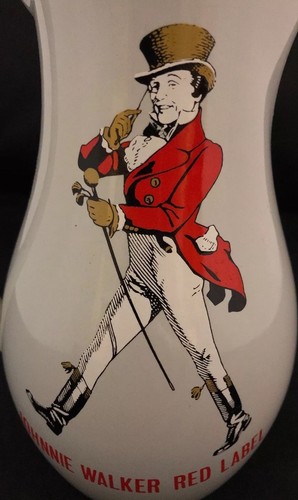 Johnnie Walker Red Label Pitcher Staffordshire Pottery Made In England