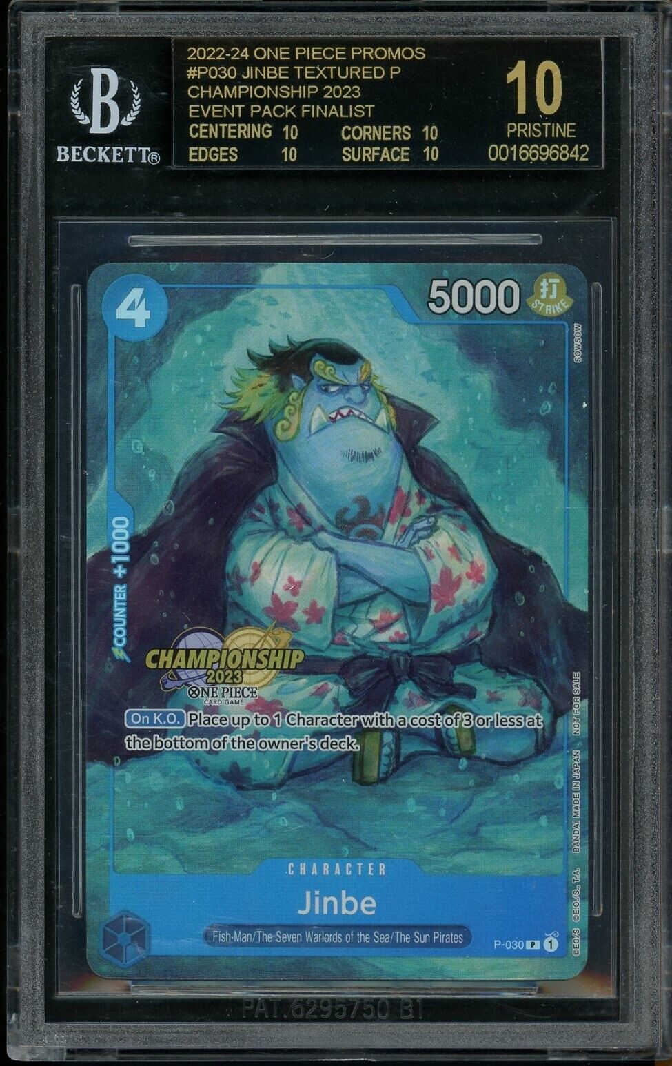 One Piece Championship 2023 Event FINALIST Jinbe Texture One Piece Championship 2023 Event FINALIST Jinbe Texture