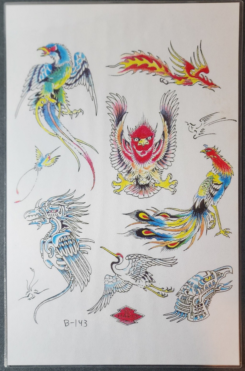 1989 Don Ed Hardy Traditional Vintage Style Tattoo Flash