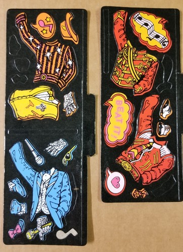 Vintage Colorforms Michael Jackson Dress-Up Set missing pieces