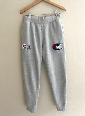 Champion sweatpants shop big logo