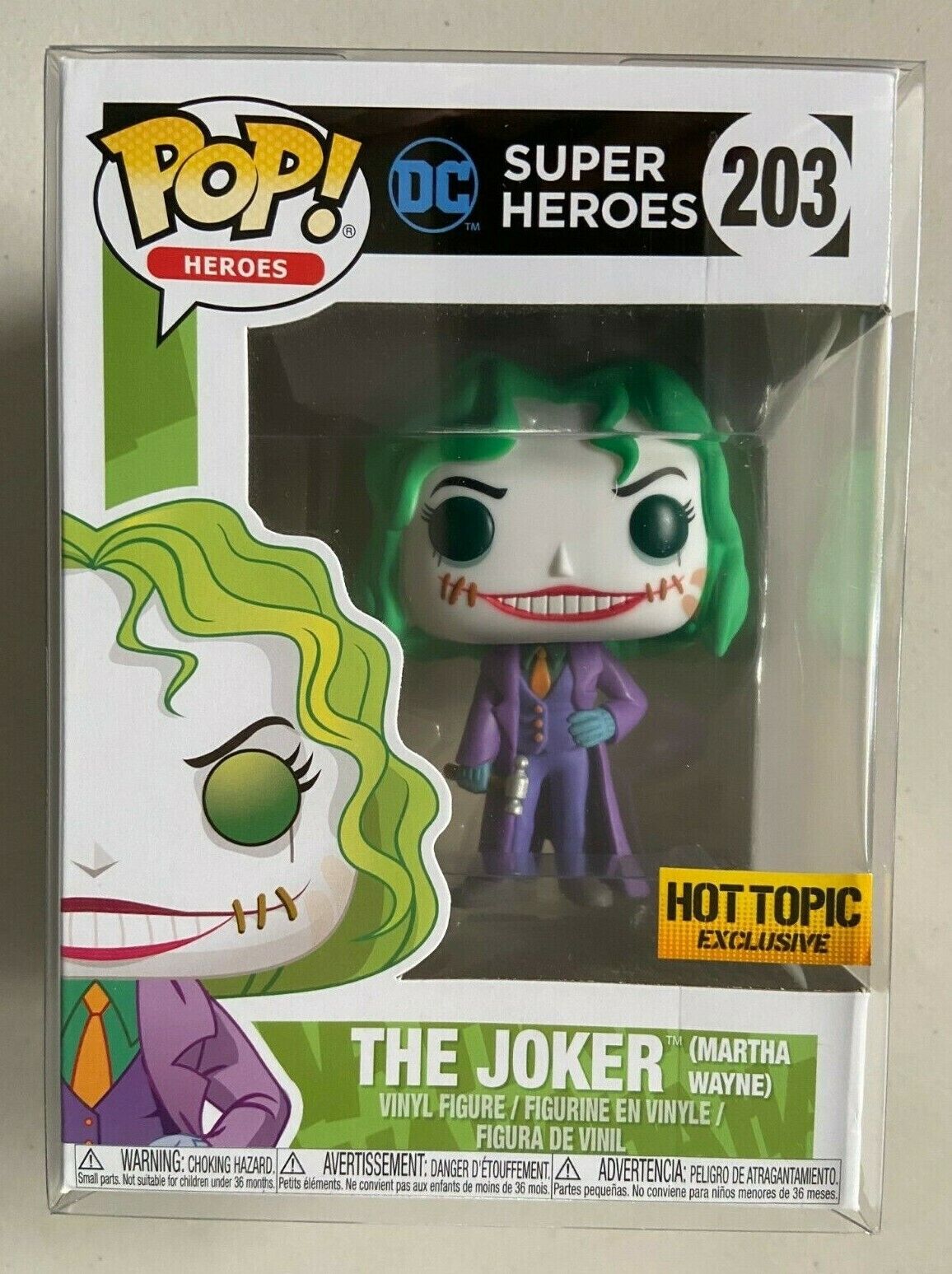 Funko Pop DC Universe The Joker Martha Wayne #203 Hot Topic Exclusive Funko Pop DC Universe The Joker Martha Wayne #203 Hot Topic Exclusive