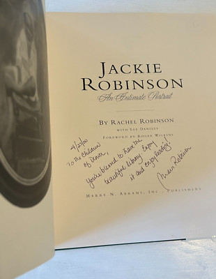 Sharon Robinson (Jackie's Daughter) An Intimate Portrait Hardcover Book SIGNED!