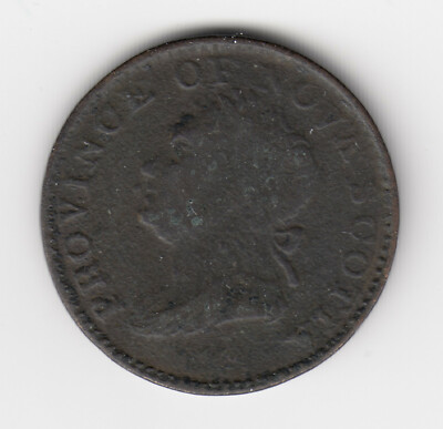 Province of Nova Scotia - Br 871, CH NS-3C2, 1832 Halfpenny - EF Condition