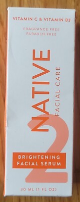 Native Facial Care Brightening Facial Serum Vitamin C & B3, 1.0 fl oz