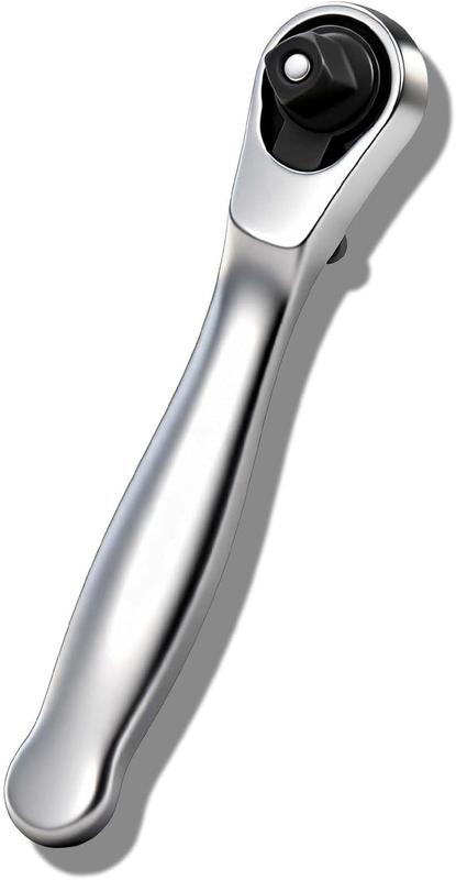 Stubby Ratchet 1/4 Inch Ratchet Wrench and Bit Driver Silver 72-Tooth Ratchets S