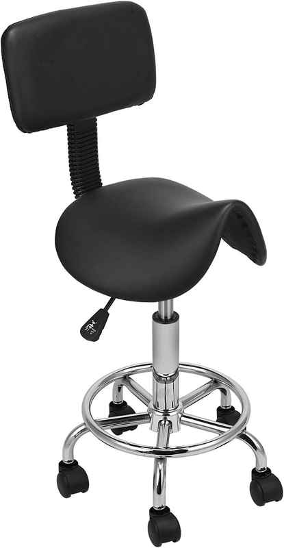 Salon Massage Saddle Chair Backrest Swivel Hydraulic Gas Lift Stool Hairdressing