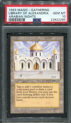 Library of Alexandria Arabian Nights PSA 10 Gem Mint Mtg BGS Library of Alexandria Arabian Nights PSA 10 Gem Mint Mtg BGS