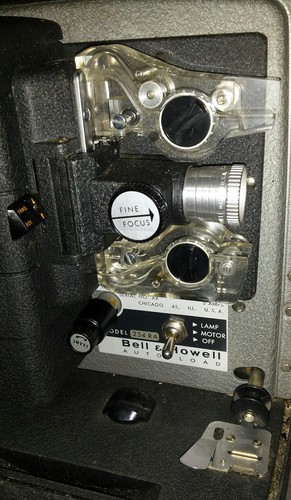 BELL & HOWELL 8MM SILENT MOVIE FILM PROJECTOR VINTAGE STEAM PUNK 254 RA