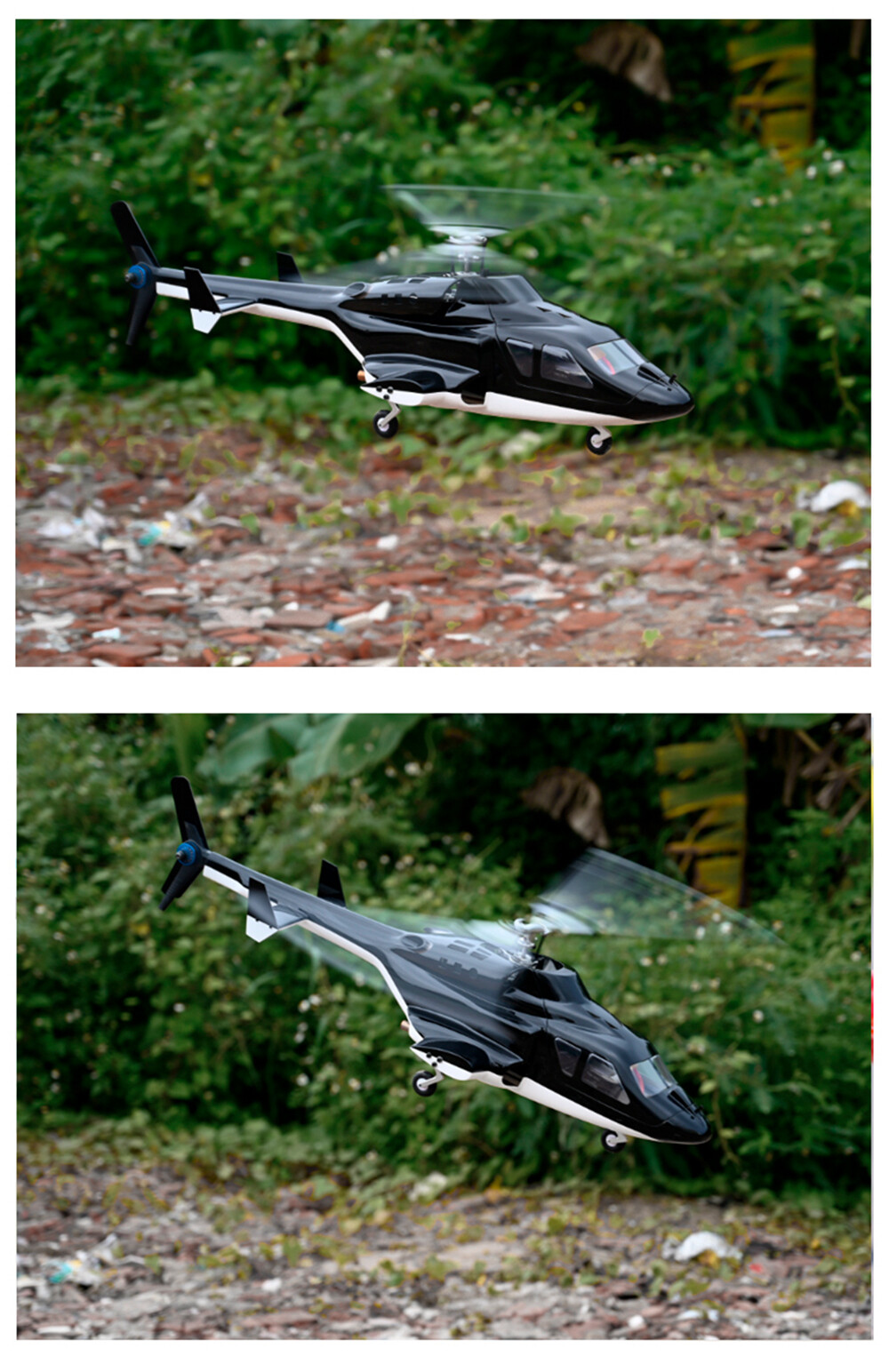 Fly wing Airwolf Scale 3D 6CH GPS Auto Return Hovering RC RTF Helicopter Toys