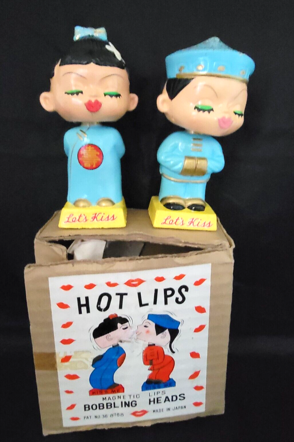 Vintage 1950's Lets Kiss Bobblehead Hot Lips Bobble nodder