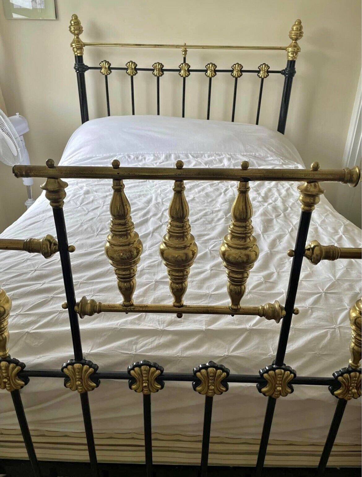 Buy Victorian Brass Iron Bedstead 4ft 6 Double, Requires Some TLC