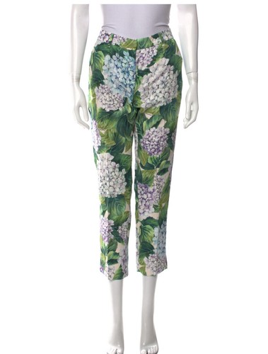 【VIP価格】DOLCE & GABBANA Floral Tapered Pants Dolce & Gabbana Cropped Floral-Print Pants | Sendegaro US