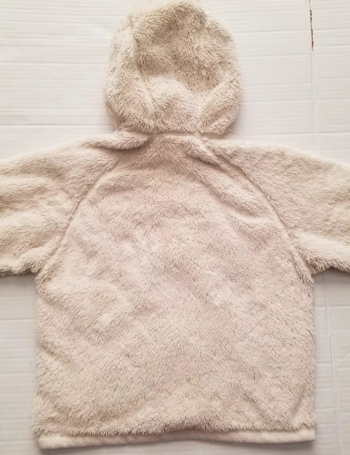Toddler Kids Patagonia Unisex Boys Girls Fleece Sherpa Jacket with Hood Natural