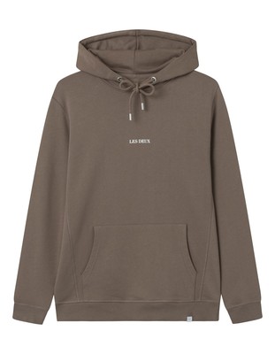 

Les Deux Lens Hoodie Men горный серый/белый, Коричневый