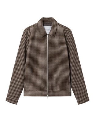 

Мужская шерстяная куртка Les Deux Manuel Houndstooth кофейно-коричневый/темно-песочный, Les Deux Manuel Houndstooth Wool Jacket