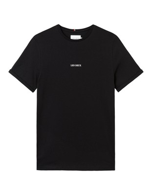

Футболка Les Deux Lens Мужская черно-белая, Черный, Les Deux Lens T-Shirt