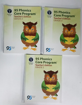 95 PHONICS CORE PROGRAM GRADE 2 TEACHER'S EDITION SET OF 3 VOLUMES-PH4002.01