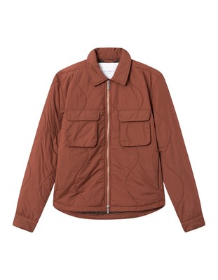 

Les Deux Harry Стеганая Гибридная Куртка Мужское секвойя, Красный, Les Deux Harry Quilted Hybrid Jacket