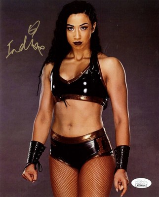 JSA Indi Hartwell 8x10 PROMO - AUTOGRAPHED Pro wrestling COA signed 1